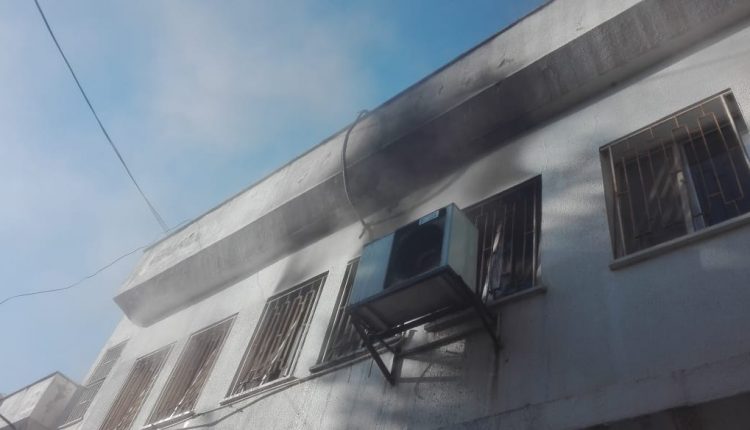 اندلاع حريق في عيادة النسائية التابعة  لمستشفى النديم