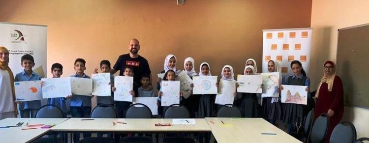 Orange الأردن تدعم ورشة الرسّام العبداللات لطلبة “الرجاء لتعليم المعاقين سمعيا”