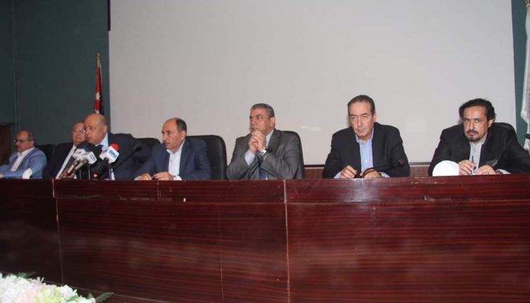 مؤتمر صحفي حول اعادة الاعمار في العراق