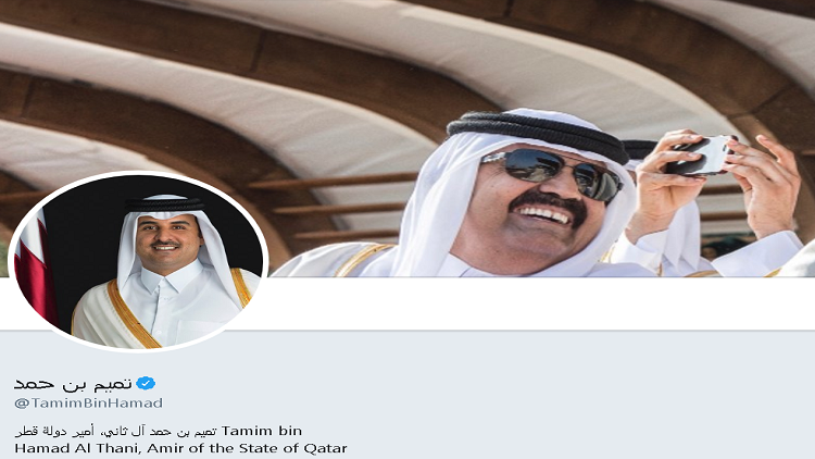 ماذا قال أمير قطر في أول تغريدة له على “تويتر”؟