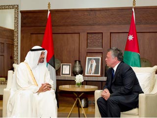 اتصال هاتفي بين الملك عبدالله الثاني وولي عهد ابو ظبي لنفي الشائعات .