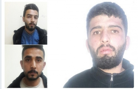 شاهد بالصور…القبض على ثلاثة مشبوهين قاموا بسلب احد المحال التجارية في اربد