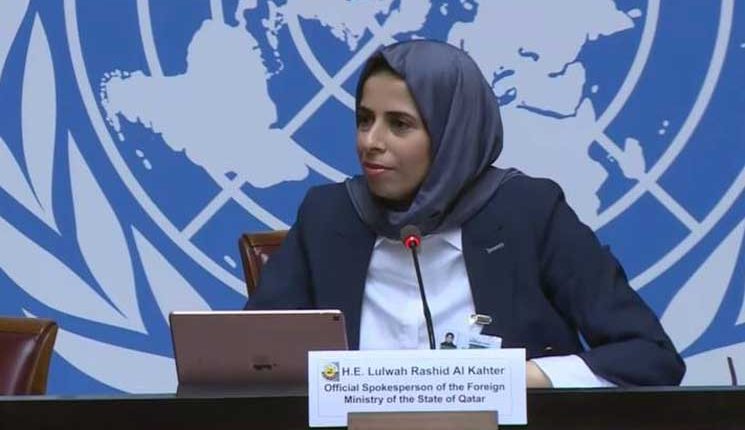 المتحدثة باسم الخارجية القطرية تتحدى صحافي وكالة أنباء الامارات- (فيديو)  