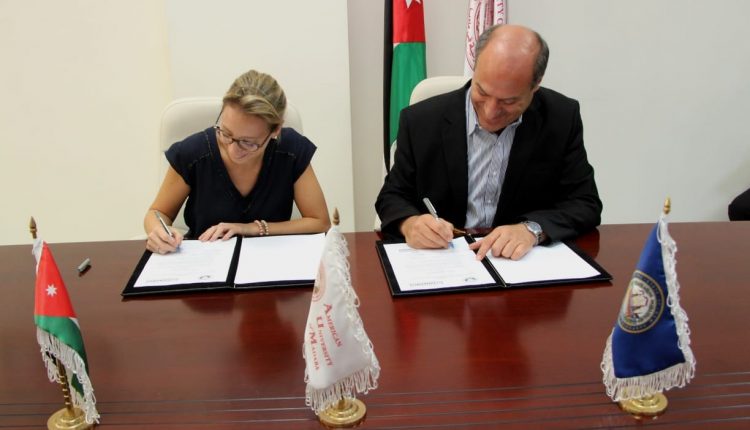 الجامعة الأميركية في مادبا توقع مذكرة تفاهم مع جامعة هاسيلت البلجيكية