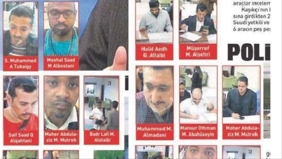 الصحف التركية تنشر أسماء و صور “15 ” سعودياً يشتبه علاقتهم باختفاء خاشقجي