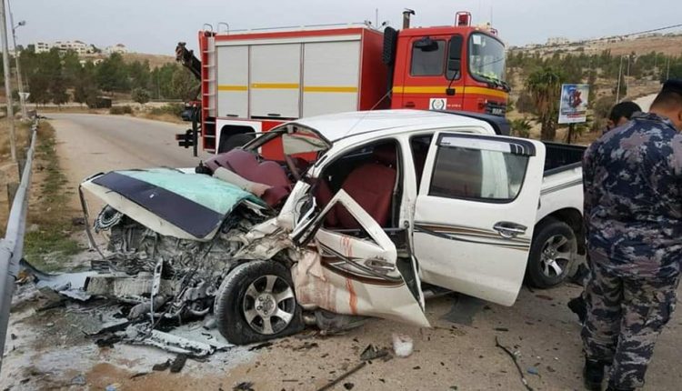 وفاة وعدّة إصابات في حادث مروّع على طريق جرش- المفرق / صور
