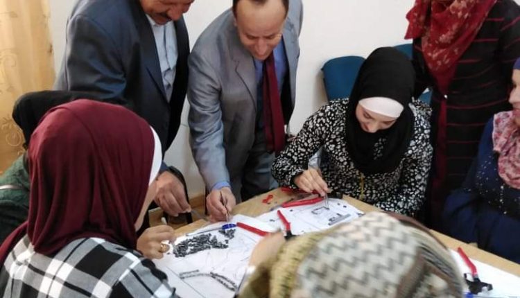 العمايرة : يفتتح دورة الفسيفساء في بلدية جبل بني حميدة مادبا ،
