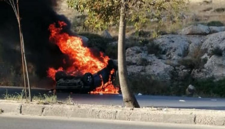 العقبة … وفاة شخصين بحادث تدهور مركبة واشتعالها