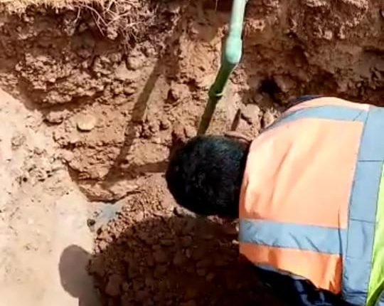 المياه : حملة امنية تضبط (6) اعتداءات على خطوط رئيسية في الموقر 