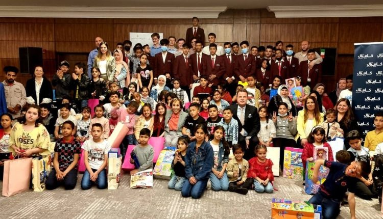 مركز زها يشارك في فعالية افطار خيري لمجموعة أطفال ايتام ومكفوفين