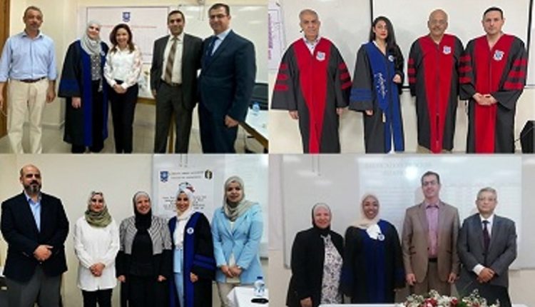 مناقشة 6 رسائل ماجستير في هندسة عمان الاهلية