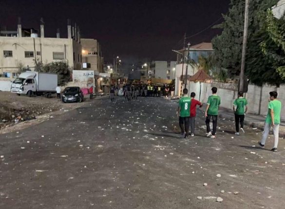 الامن.ضبط عدد من مثيري الشغب بعد انتهاء مباراة الوحدات والحسين اربد