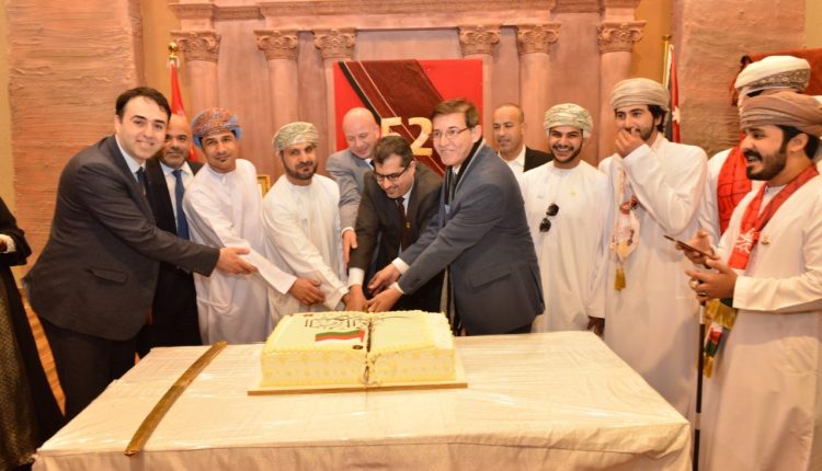 جامعة البترا تحتفل بالعيد الوطني الثّاني والخمسين لسلطنة عمان الشقيقة