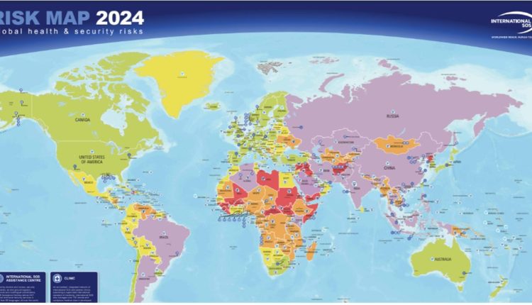 إنترناشيونال أس أو أس تطلق خارطة المخاطر لعام 2024: فهم شامل لتهديدات التغيّر المناخي والمخاطر الأمنية والصحية المتنامية في عام 2024