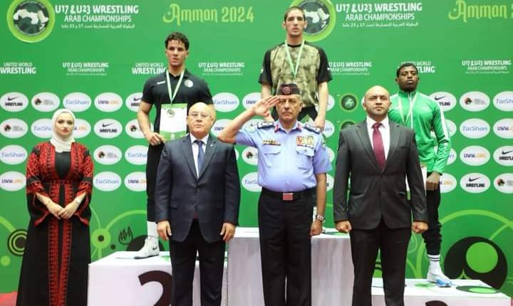 مدير الأمن العام يفتتح البطولة العربية للمصارعة الحرة والرومانية