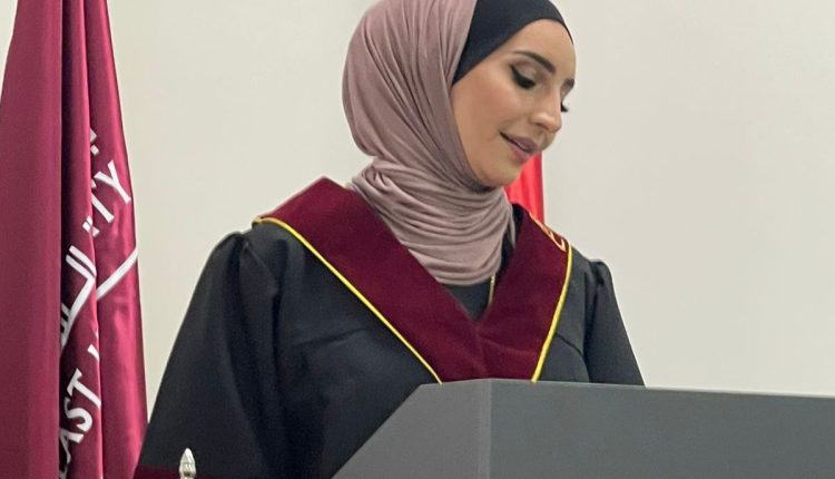 الزَميلة الإعلاميّة روان أبودية المعاني  مبروك شهادة الماجستير