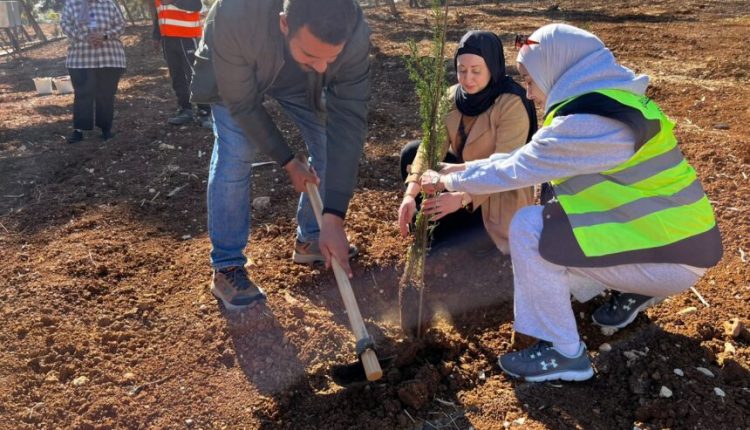 مركز زها الثقافي” يشارك في مبادرة لزراعة 400 شجرة في غابة مدينة الحسين للشباب