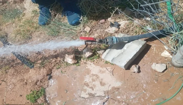 وزارة المياه تنفذ حملة لضبط الاعتداءات في منطقة بيادر وادي السير
