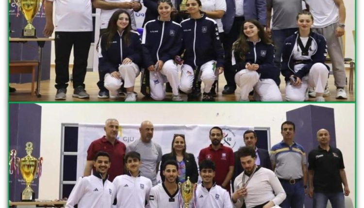 ذهب التايكواندو لطلبة عمان الاهلية في بطولة الجامعات