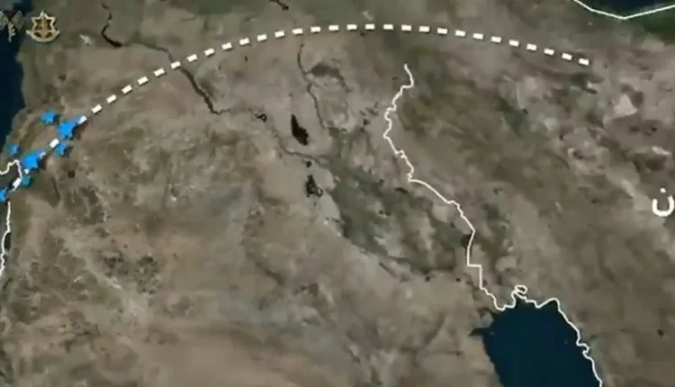 الاحتلال ينشر مسار هجومه على إيران دون المرور بأجواء الأردن