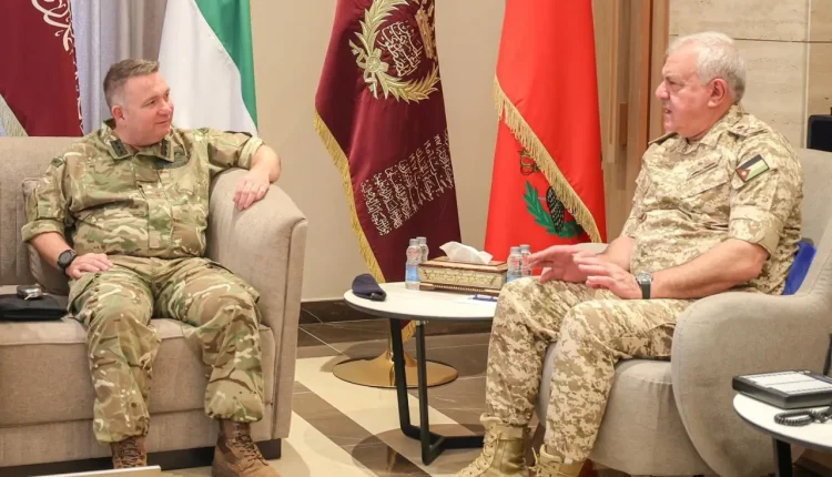رئيس هيئة الأركان يستقبل المستشار الخاص للشؤون العسكرية البريطانية للشرق الأوسط