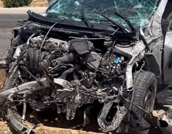 نجاة سائق بحادث سير على إشارة كفر عان غرب إربد