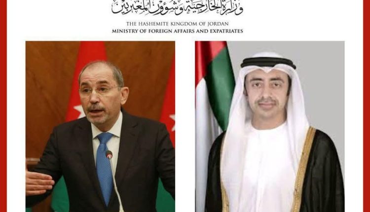 الصفدي ونظيره الإماراتي يبحثان جهود إيصال المساعدات إلى غزة