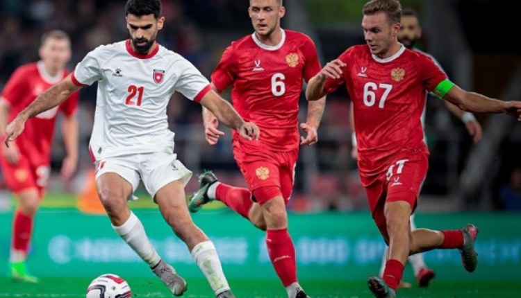 منتخب النشامى ينهي المبارة بالتعادل  السلبي مع وروسيا