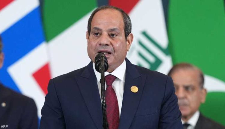 الرئيس المصري: سنستضيف مؤتمرا لإعادة إعمار غزة
