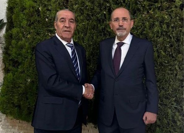 وزير الخارجية يجري مباحثات مع نائب الرئيس الفلسطيني بمشاركة مديري المخابرات الأردنية والفلسطينية