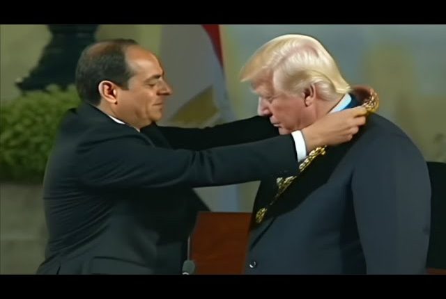الرئيس المصري يمنح ترامب أرفع وسام مصري