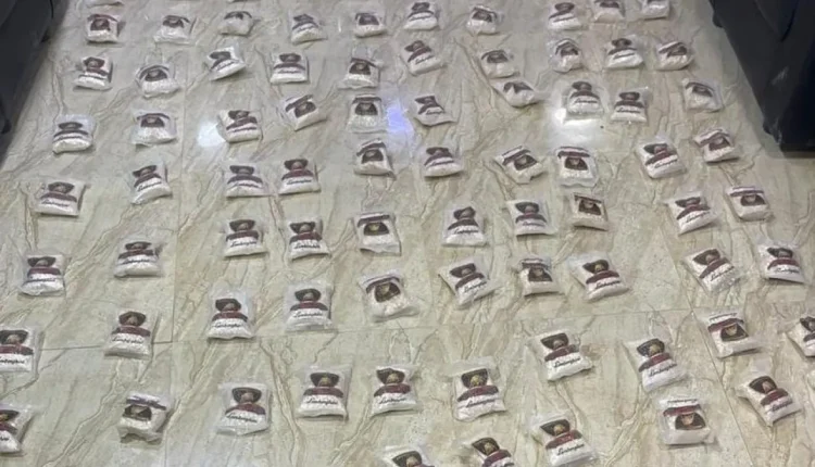 القياده العامه. إحباط 3 محاولات تهريب مواد مخدرة بواسطة بالونات