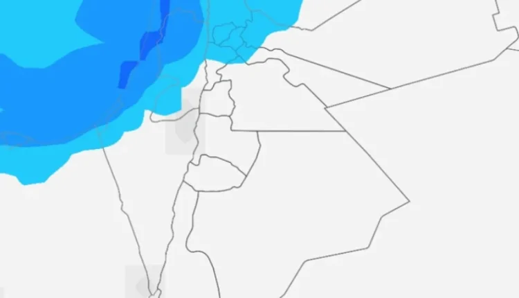 الاردن المناطق الأكثر تأثراً للأمطار اليوم الأحد