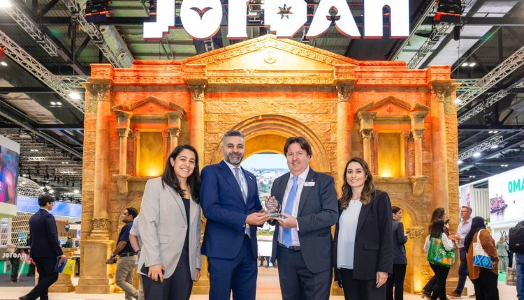 الأردن يفوز بجائزة “أفضل تصميم جناح” للشرق الأوسط خلال مشاركته في معرض WTM 2025 في لندن