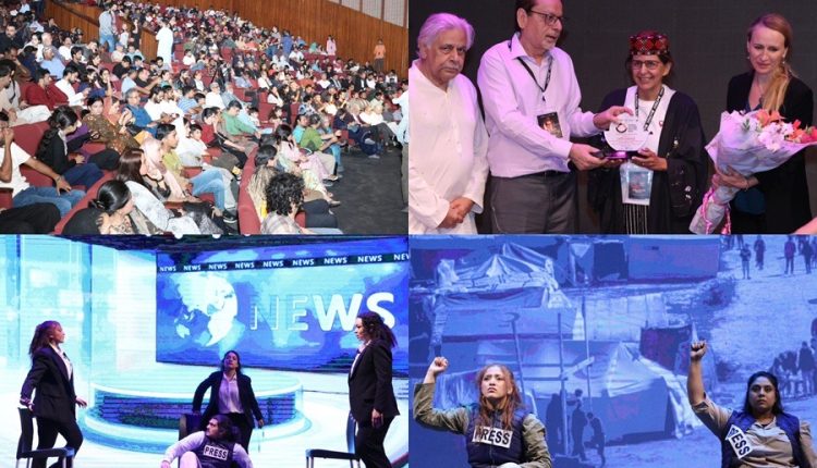 عرض مسرحية “حيث تموت الكلمات” في مهرجان الثقافة العالمي في كراتشي