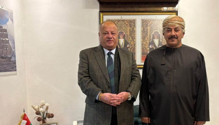 سماوي يلتقي سفير سلطنة عُمان لدى المملكة الأردنية الهاشمية