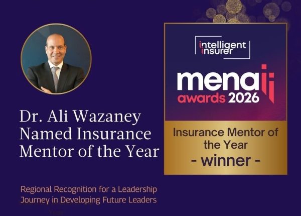 الدكتور علي الوزني يتوّج بجائزة “أفضل موجه في التأمين” لعام 2026