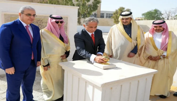 حسّان يضع حجر الأساس لمبنى جديد بمستشفى الأمير فيصل بالرصيفة