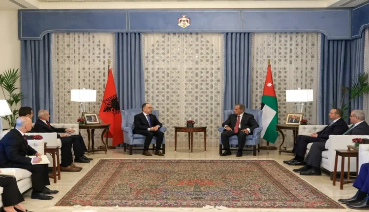 حسان والرئيس  الالبانى يبحثان تعزيز العلاقات الثنائية بين الأردن وألبانيا