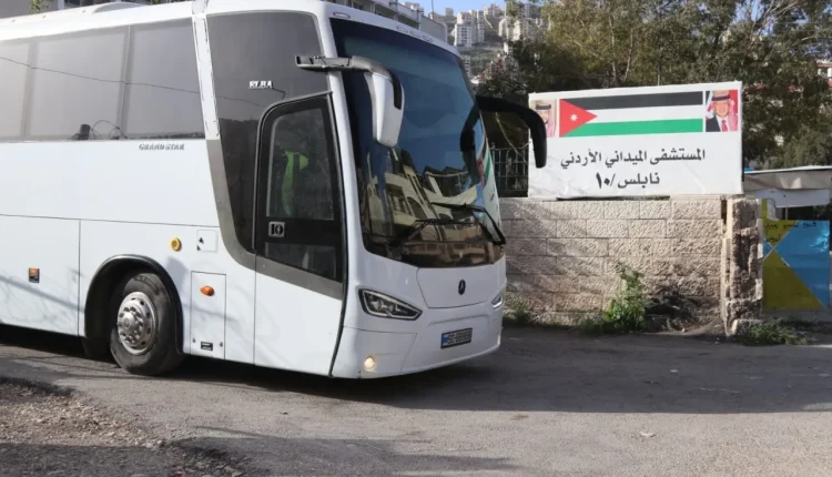 المستشفى الميداني الأردني نابلس/10 يصل إلى نابلس لتقديم الخدمات الطبية والإنسانية