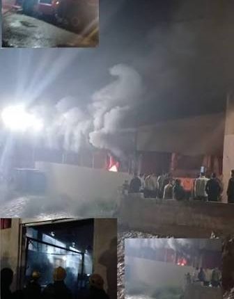 حريق كبير يلتهم سوق المشارع في الأغوار الشمالية والأضرار مادية فقط