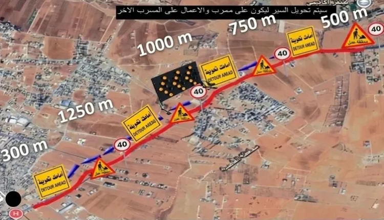 الأشغال تباشر صيانة طريق “مادبا-أم العمد” ضمن مشاريع صيانة طرق في إقليم الوسط