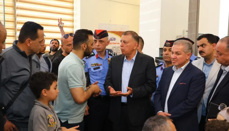 وزير الداخلية يتفقد سير العمل في جسر الملك حسين ويعلن إطلاق مشاريع تطويرية جديدة