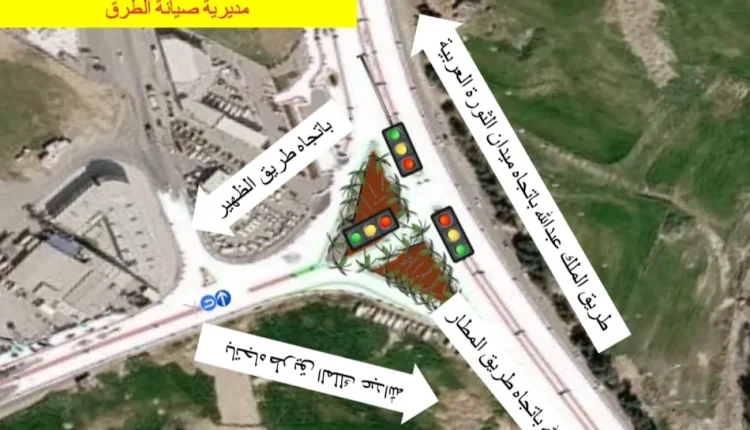 “وزارة الأشغال” تبدأ تجهيز إشارة ضوئية جديدة لمعالجة الازدحامات بين شارعي “نالتشيك” و”الملك عبدالله الثاني”